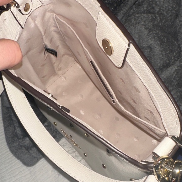 Kate Spade Cream Shoulder Bag with Jewel Accents - Picture 3 of 4